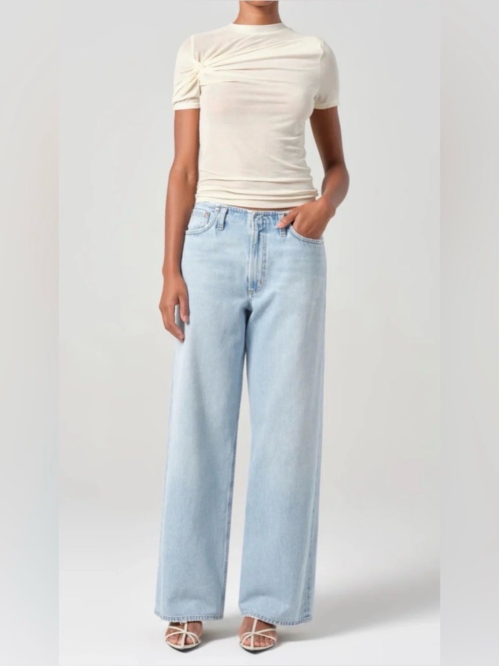 Agolde Lex Light Blue Wide Leg Jeans Size 29 NEW w/Tags
